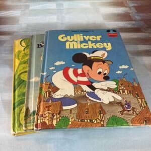 Vintage 70s Lot of 3 Disney Wonderful World of Reading Books (Mickey Tales)